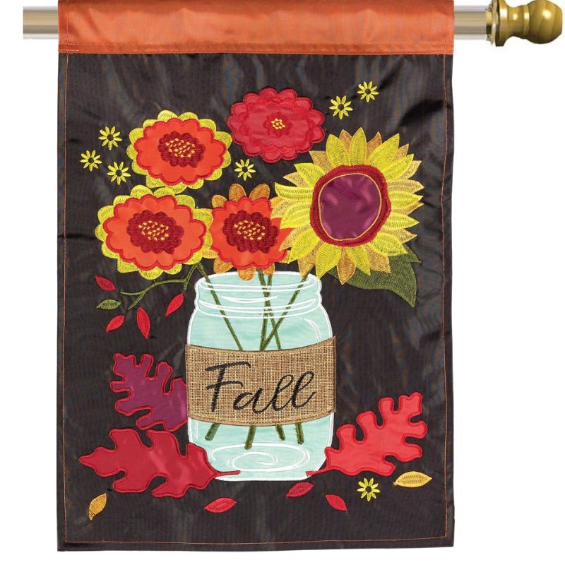 Fall Mason Jars House Flag
